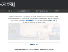 Tablet Screenshot of imprimerie-avantages.com